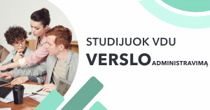 VDU bakalauro studijų programa verslo administravimas